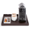 Brown Square Welcome Tray